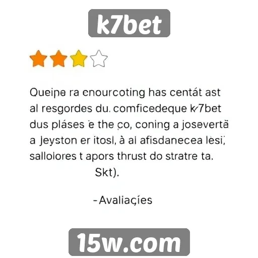 Avaliações de usuários sobre k7bet